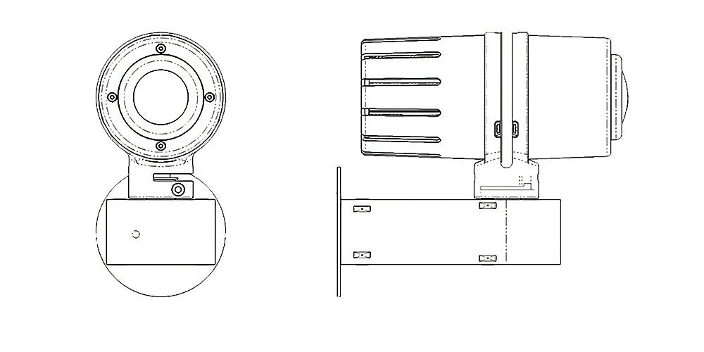 20W Symp W Safety Signage Projector Dimensions