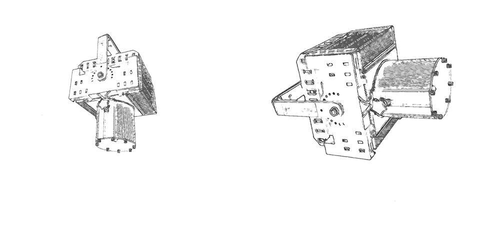 GoLine 150W Line Projector Dimensions