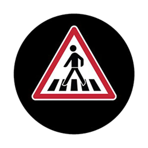 Pedestrian crossing safety sign